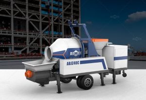 Concrete Mixer Pump with Drum Mixer