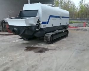 Caterpillar Base Trailer Type Mobile Concrete Pump Banner