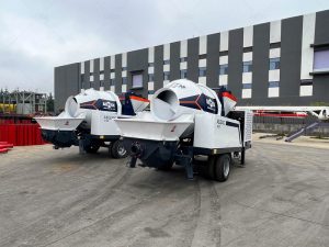 two ABJZ40C concrete mixer pump before shipment to Indonesia