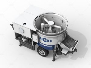ABJW40C pan mixer concrete pump with mixer for Rural Micro-Infrastructure