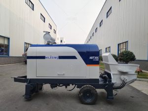 ABT30C trailer concrete pump for Guatemala in factory