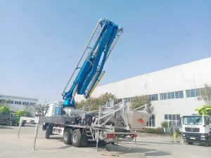 concrete pump truck mounted without mixer