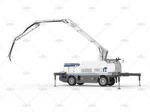 26m wheel chassis concrete boom pump as alternative