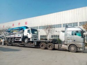 33m truck mounted pump before shipment in Aimix factory