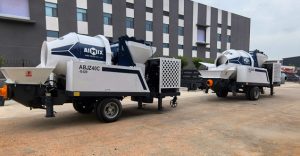 ABJZ40C drum mixer portable concrete pumps