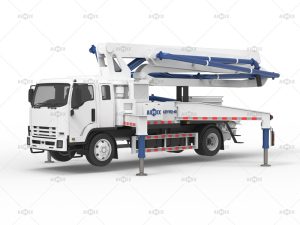 Aimix pan mixer concrete pump truck mounted