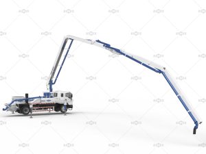 truck mounted pump extending boom