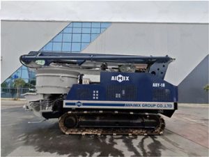 18m crawler pan mixer concrete boom pump for sale