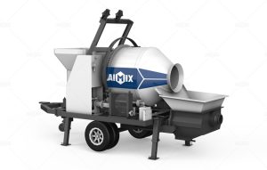 ABJZ40D electric powered mini concrete mixer with pump