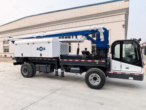 ABTB model concrete pump mounted on truck for South Africa
